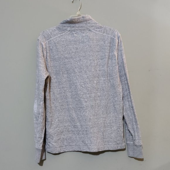 J. Crew Knit Goods Mens Light Gray Half Zip Double Knit Pullover Size Small - Picture 3 of 6